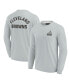 Фото #2 товара Men's and Women's Gray Cleveland Browns Super Soft Long Sleeve T-shirt