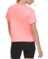 ფოტო #7 პროდუქტის Women's Knot-Front Metallic Logo T-Shirt