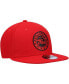 Фото #2 товара Men's Red Philadelphia 76ers Logo 9FIFTY Snapback Hat