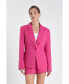 ფოტო #3 პროდუქტის Women's Scallop Detailed Single Button Jacket