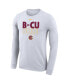 Men's and Women's White Bethune-Cookman Wildcats 2023 On Court Bench Long Sleeve T-shirt Белый, XL - фото #3