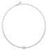 Charming silver necklace with zircons Tesori SAIW107