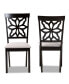 Фото #2 товара Samwell Modern and Contemporary Fabric Upholstered 2 Piece Dining Chair Set