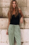 Flowing cropped trousers