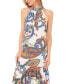 Фото #3 товара Women's Paisley-Print Halter-Neck Maxi Dress