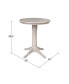 Фото #5 товара 30" Round Top Pedestal Table- 34.9"H