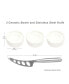 Deluxe Bamboo, Slate Cheese Board, 3 Bowls, Multifunction Knife
