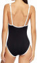 JETS SWIMWEAR AUSTRALIA Women's 187526 Double Strap One-Piece Swimsuit Size 6