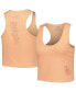 ფოტო #1 პროდუქტის Women's Orange Los Angeles Dodgers Neutral Fitted Racerback Tank Top