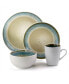 Modern Dot 16 Piece Luxurious Stoneware Dinnerware Set