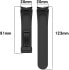 Фото #2 товара Ремешок для часов 4wrist Silikonový černý spona pro Samsung Galaxy Watch 6/5/4 - Черный