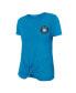 ფოტო #3 პროდუქტის Women's Blue Charlotte FC Athletic Front Twist T-shirt