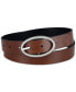 Фото #7 товара Women's Two-In-One Twisted-Buckle Reversible Belt