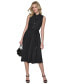 ფოტო #7 პროდუქტის Women's Belted Pleated Midi Dress