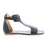 Фото #1 товара Bed Stu Sable F373039 Womens Black Leather Hook & Loop Strap Sandals Shoes 6