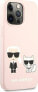 Фото #4 товара Karl Lagerfeld Etui Karl Lagerfeld KLHCP13LSSKCI Apple iPhone 13 Pro hardcase jasno różowy/light pink Silicone Karl & Choupette