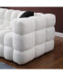 Marshmallow Sofa, 3 Seater, White Boucle Design