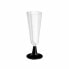 Reusable cava glasses Algon Black 24 Units 150 ml (4 Pieces)