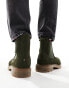 Фото #3 товара Tommy Hilfiger suede chelsea boots in army green