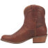 Dingo Seguaro Round Toe Cowboy Booties Womens Brown Casual Boots DI825-200