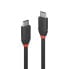 Фото #2 товара Lindy 1m USB 3.2 Type C Cable 3A - Black Line - 1 m - USB C - USB C - USB 3.2 Gen 1 (3.1 Gen 1) - 10000 Mbit/s - Black