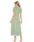 ფოტო #13 პროდუქტის Women's Ruffle Tiered Short Sleeve A Line Dress
