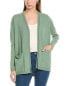 Lafayette 148 New York Open Front Wool Cardigan Women's M - фото #1