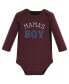 ფოტო #2 პროდუქტის Baby Boys Cotton Long-Sleeve Bodysuits, Mamas 3-Pack