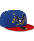 ფოტო #4 პროდუქტის Men's Blue Binghamton Rumble Ponies Copa De La Diversion 59FIFTY Fitted Hat