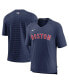Фото #2 товара Men's Navy Boston Red Sox Authentic Collection Pregame Raglan Performance V-Neck T-shirt