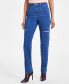 Фото #4 товара Women's High-Rise Straight-Leg Jeans, Created for Macy's