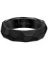 ფოტო #3 პროდუქტის Men's Faceted Brush Finish Wedding Band in Titanium