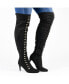 Women's Trill Wide Calf Lace Up Boots