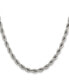 Chisel stainless Steel 6mm Rope Chain Necklace