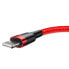 Фото #2 товара Wytrzymały elastyczny kabel przewód USB Iphone Lightning QC3.0 1.5A 2M czerwony