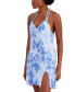 Juniors' Knotted Tie-Dye-Print Cover-Up Dress, Created for Macy's