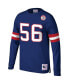 Фото #3 товара Men's Lawrence Taylor Royal New York Giants Throwback Retired Player Name and Number Long Sleeve Top