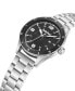 ფოტო #2 პროდუქტის Men's Quartz Ashmont Silver-Tone Stainless Steel Bracelet Watch 46mm