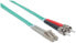 Фото #8 товара Intellinet Fiber Optic Patch Cable - OM3 - ST/LC - 1m - Aqua - Duplex - Multimode - 50/125 µm - LSZH - Fibre - Lifetime Warranty - Polybag - 1 m - OM3 - ST - LC