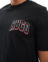 HUGO RED Dasko logo t-shirt in black