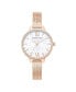 Women's Classic Rose Gold-Tone Stainless Steel Mesh Watch 32mm