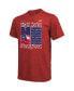 ფოტო #3 პროდუქტის Men's Threads Red Texas Rangers 2023 World Series Champions Square Logo T-shirt