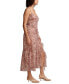 ფოტო #3 პროდუქტის Women's Ruffle V-Neck Sleeveless Midi Dress