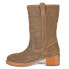 Diba True Crush It Pull On Round Toe Womens Brown Casual Boots 49755-248