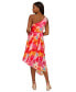 ფოტო #2 პროდუქტის Women's Printed Chiffon Asymmetric Midi Dress