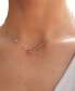 ფოტო #4 პროდუქტის Silver-Tone or Gold-Tone Pink Cubic Zirconia Butterfly Charm Caria Necklace