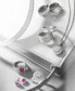 ფოტო #4 პროდუქტის EFFY® Diamond Baguette Hoop Earrings (1 ct. t.w.) in 14k White Gold or 14k Yellow Gold