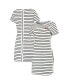 Women's White San Francisco 49ers Tri-Blend Jovanna Striped Dress