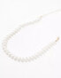 Фото #2 товара True Decadence pearl choker necklace in white