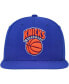 Фото #3 товара Men's Blue New York Knicks Hardwood Classics MVP Team Ground 2.0 Fitted Hat